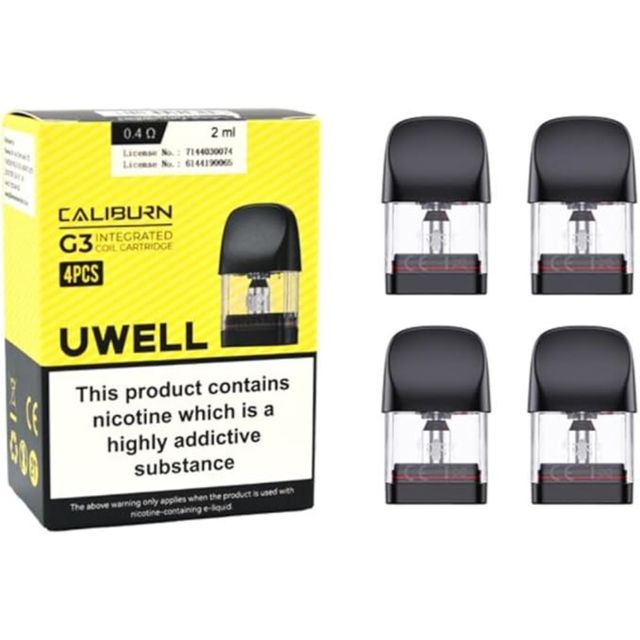 Uwell Caliburn G3 Replacement Pods 4 Packs